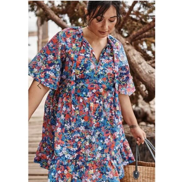 Summersalt The Tie Neck Dress Floral Size Large - Picture 1 of 12